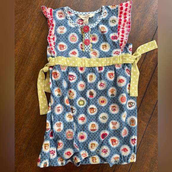 MATILDA JANE Romper Girls 18-24M Blue Print The Adventure Begins Teacher’s Pet - Picture 1 of 11